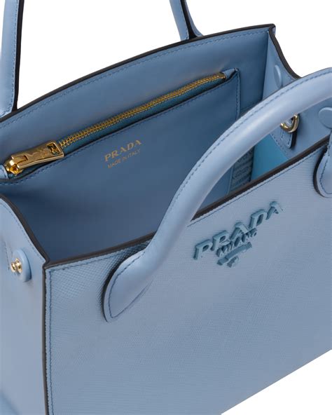 prada monochrome small saffiano leather satchel